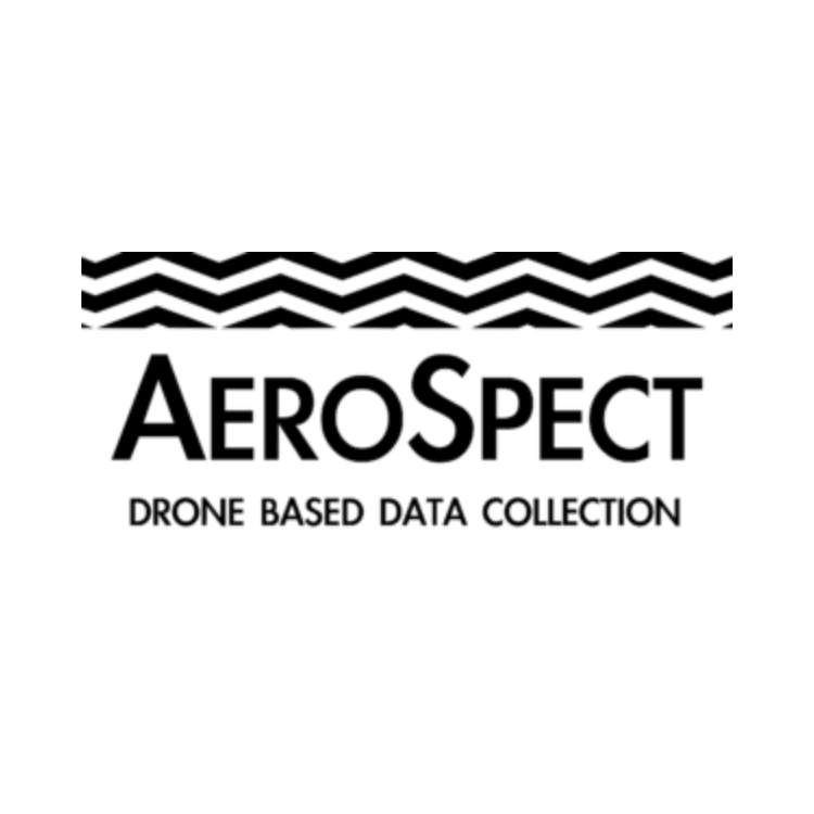AeroSpect logo with a zigzag band above the bold AeroSpect text and the tagline Drone based data collection